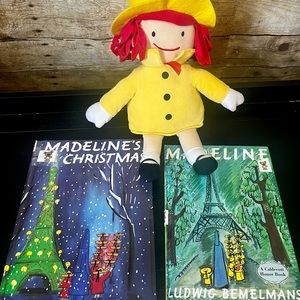 Madeline plush and books
